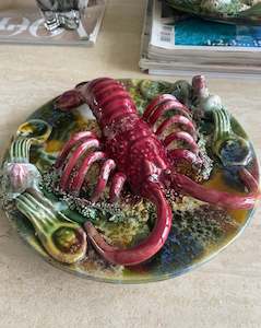 Majolica Palissy ware Lobster 1940's