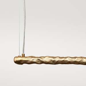 Ceiling Light: Aria Linear Light in Brass