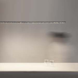 Ceiling Light: Aria Linear Light in Aluminium