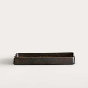 Homeware And Accessories: Plato Table Tray in Darkened Brass