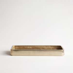Homeware And Accessories: Plato Table Tray in Brass