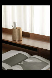 Homeware And Accessories: Taper Pen Stand in Brass