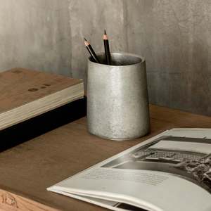 Homeware And Accessories: Taper Pen Stand in Aluminium