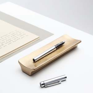 Homeware And Accessories: Arc Pen Tray in Brass