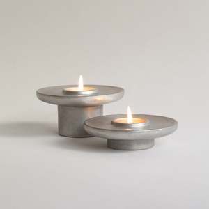 Homeware And Accessories: Raya Tealight Candle Holder in Aluminium (set of three)