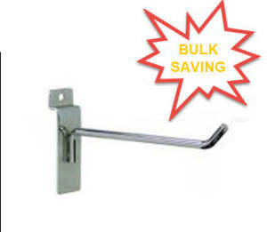 Slatwall Heavy Duty Single Prong 300mm Bulk Pack of 100 units