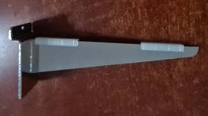Slatwall Chrome Shelf Bracket 300mm