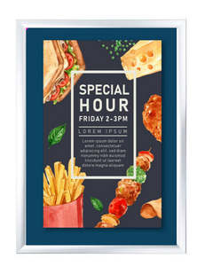 Waterproof 35mm A3 Silver Snap Frame