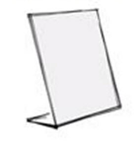 Freestanding Table Talkers Display Holders: Acrylic  Angled A5 Portrait Holder