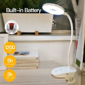 White Acrylic Desk Lamp with Clip – Shopmakers