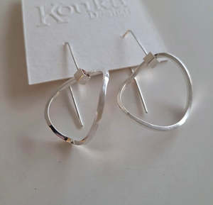 Products: Silver Twist Circles - earrings