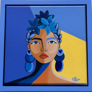 Portrait on Framed Canvas - Aveline