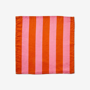 Bold Stripe Sorbet Linen Napkins 4