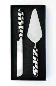 Cake Server Set Black/White