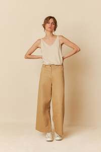 New: Gabardine Crop Trousers