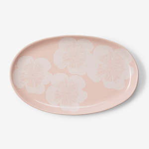 Jardin Pink Oval Platter