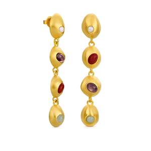 Joidart: Addaia Golden Earrings Long