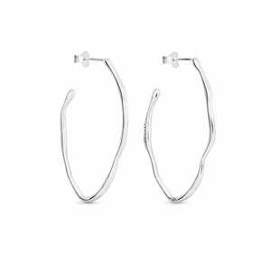 Joidart: Clara Silver Hoops Oval Large