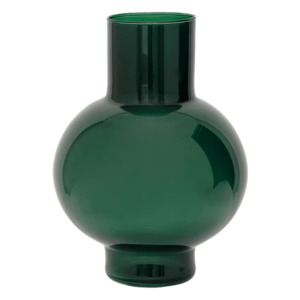 Sale: Glass Tummy Vase - Rainforest Green