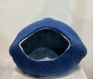 Best Sellers 1: Felted Cat Pods -Cobolt Blue