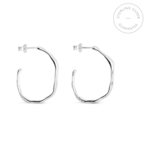 Accessories 2: Clara Silver Hoops/ Circular/Medium