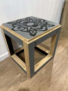 Art And Wall Decor 2: Hand painted stools or side tables by 'Marcia Scott"