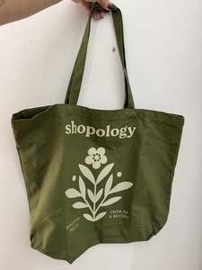 Bags And Leather 1: Green Shopology Canvas Bag