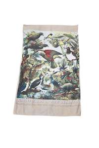 NZ Native birds tea towel
