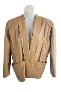 Mens Outerwear: Norcuer genuine leather vintage jacket, L