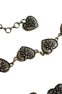 Y2K metal heart belt