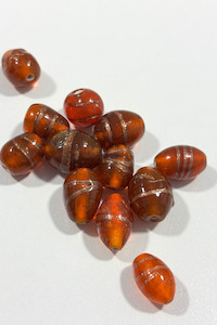 Under 20: Sparkly orange glass beads