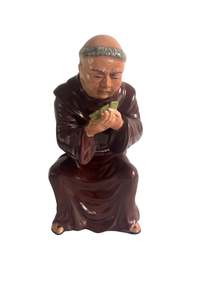 Other Items: Antique Monk playing cards figurine