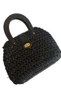 Frontpage: American Handbags LTD black woven bag