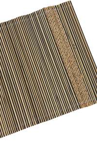 Wooden place mats + table runner