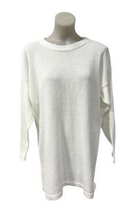 Dresses: Zecca NZ made white knit mini dress, M