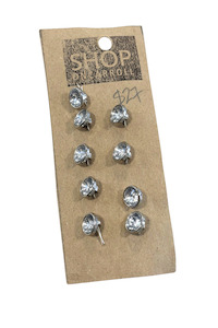 Fabrics: Vintage clear gem buttons