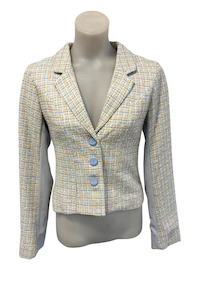 Vintage Retro: Annah. S NZ made vintage cropped blazer, S