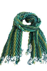 Womens: Vintage Giorgio Passigatti Italian made sparkly green scarf