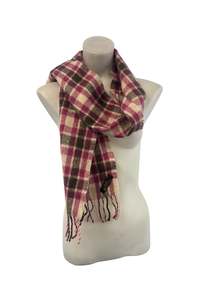 Womens: Philippe Monet pure NZ virgin wool tartan scarf