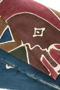 Fabrics: Earthy tones vintage fabric