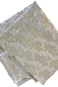 Fabrics: Vintage gold + cream fabric