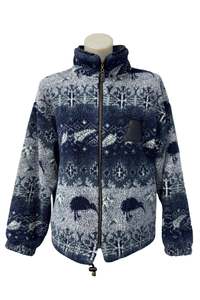 Vintage Retro: MIKA NZ made vintage fleece jumper, VSmall