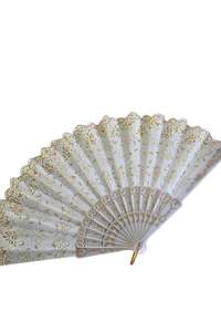 Frontpage: Gold + white fan