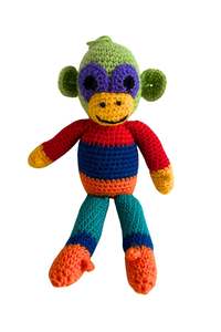 Frontpage: Funky monkey knitted teddy bear