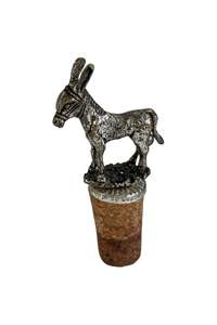 Frontpage: Pewter + cork donkey bottle stopper