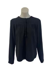 Promod 1/4 button blouse, M