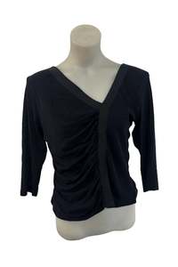 Womens: Lisa Law mesh asymmetrical blouse, 16