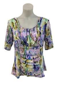Womens: Purple Sage mesh blouse, M