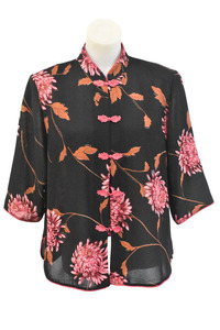 Richness Fashion Oriental button up blouse, XL