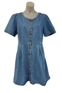 Dresses: Princess Highway denim baby doll midi dress, 12